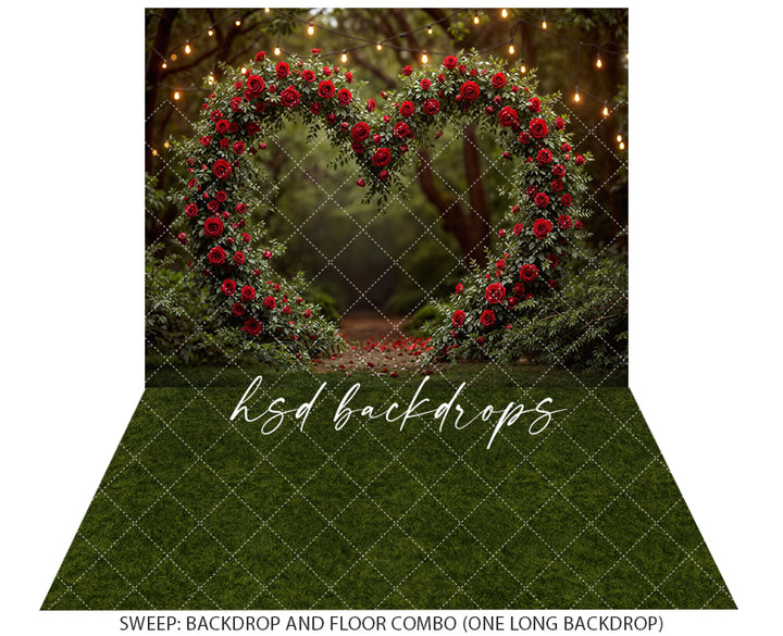 Heart of Roses Arch – Valentine’s Day Photography Backdrop