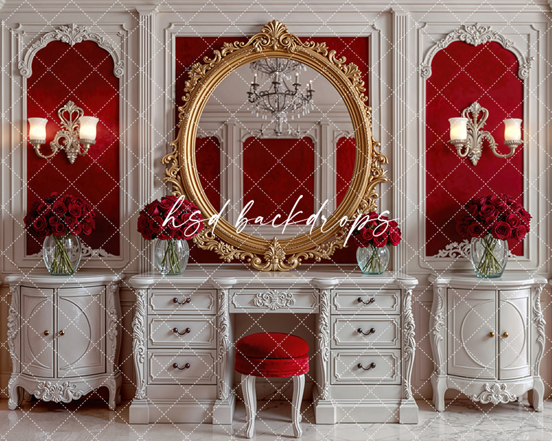 Velvet Vanity – Valentine’s Day Photography Backdrop