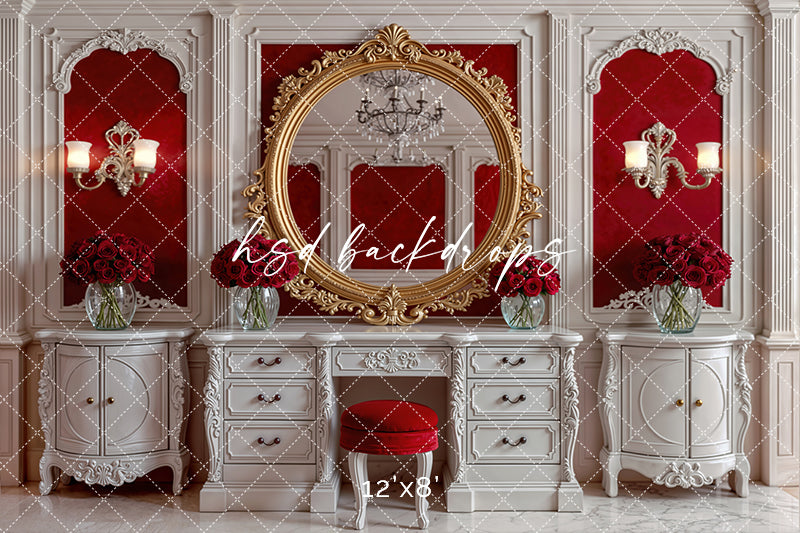 Velvet Vanity – Valentine’s Day Photography Backdrop