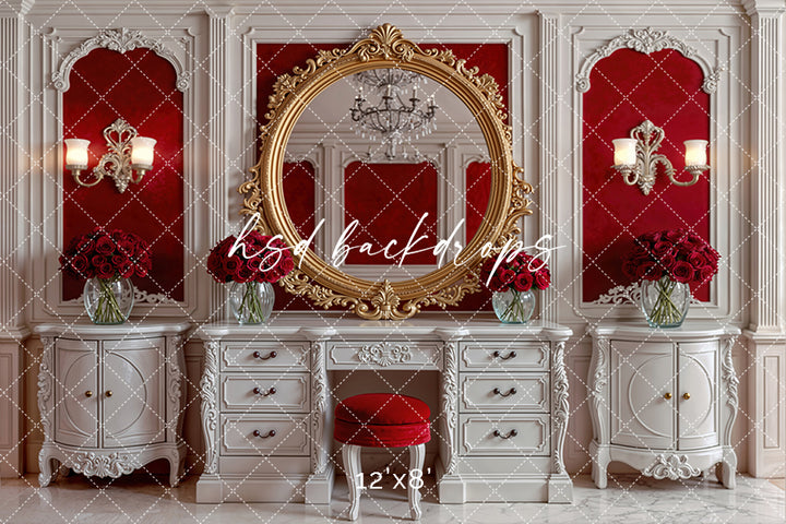 Velvet Vanity – Valentine’s Day Photography Backdrop