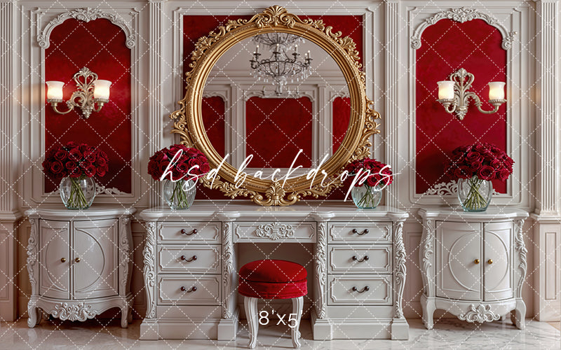 Velvet Vanity – Valentine’s Day Photography Backdrop