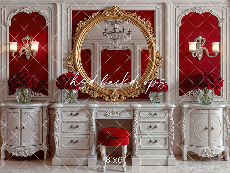 Velvet Vanity – Valentine’s Day Photography Backdrop