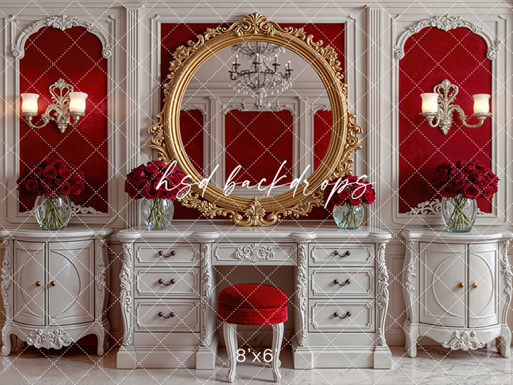 Velvet Vanity – Valentine’s Day Photography Backdrop