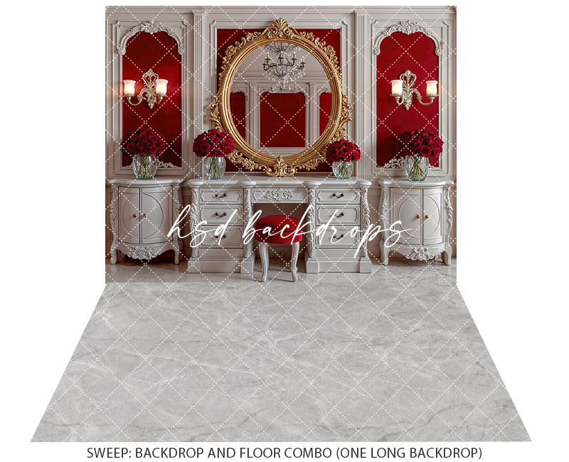 Velvet Vanity – Valentine’s Day Photography Backdrop
