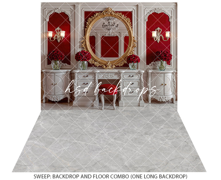Velvet Vanity – Valentine’s Day Photography Backdrop