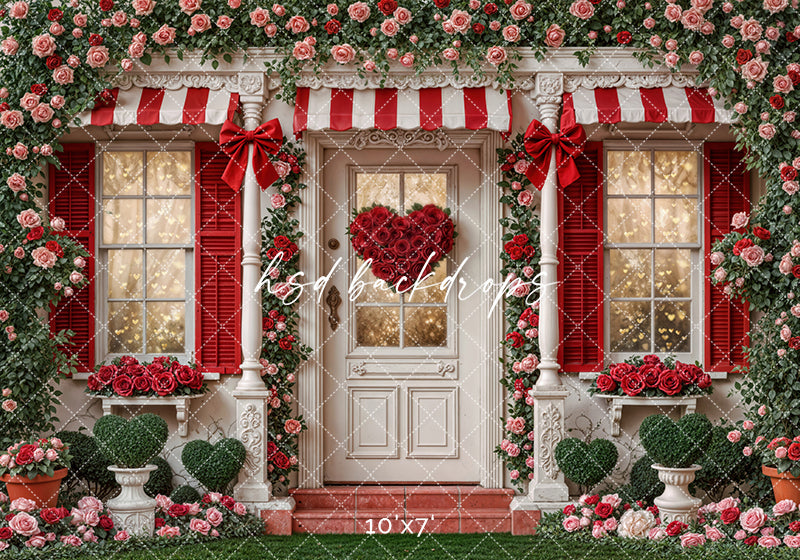Sweetheart Cottage – Valentine’s Day Photography Backdrop