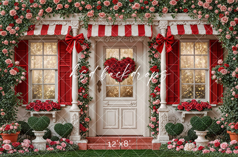Sweetheart Cottage – Valentine’s Day Photography Backdrop