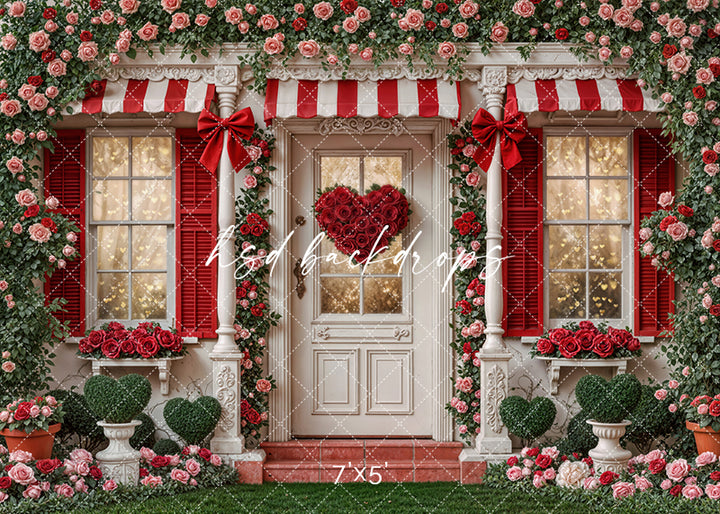 Sweetheart Cottage – Valentine’s Day Photography Backdrop