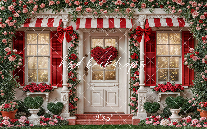 Sweetheart Cottage – Valentine’s Day Photography Backdrop