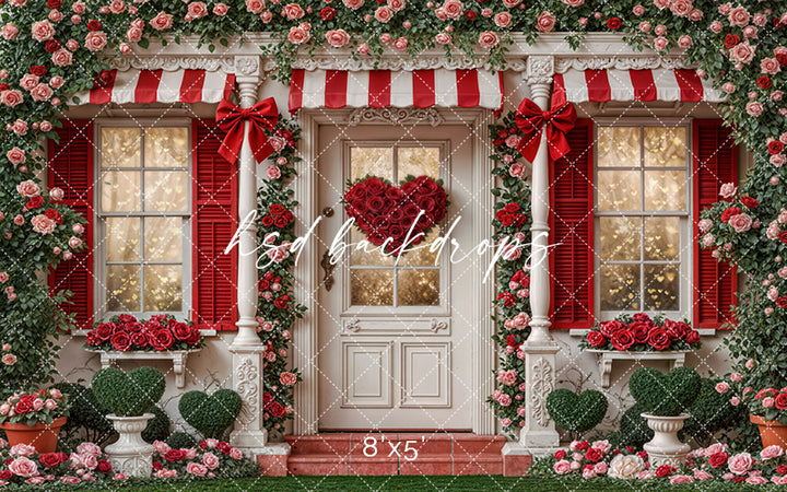 Sweetheart Cottage – Valentine’s Day Photography Backdrop