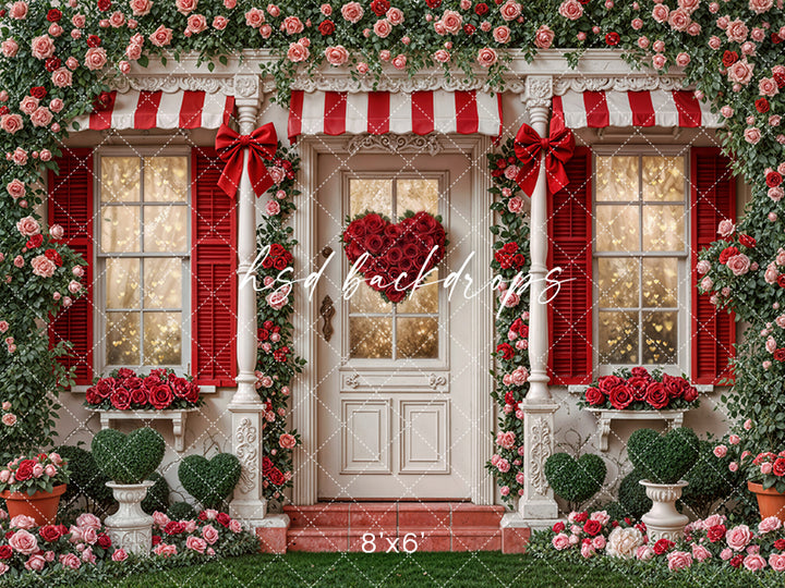 Sweetheart Cottage – Valentine’s Day Photography Backdrop