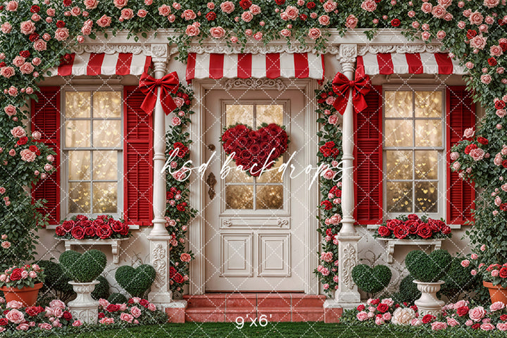 Sweetheart Cottage – Valentine’s Day Photography Backdrop