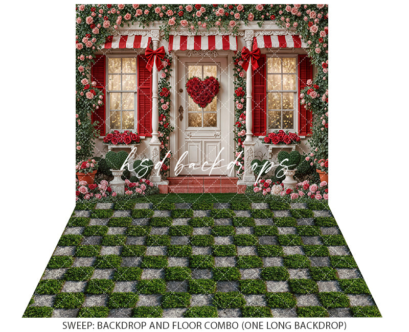 Sweetheart Cottage – Valentine’s Day Photography Backdrop