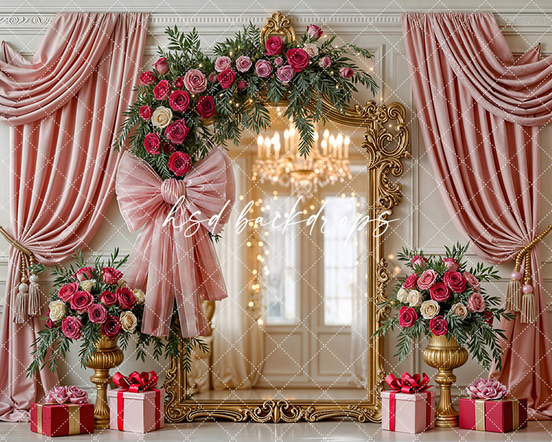 Blush Velvet Ballroom – Valentine’s Day Background (Flipped)