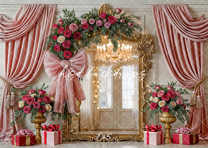 Blush Velvet Ballroom – Valentine’s Day Background (Flipped)