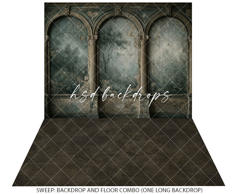 Gothic Forest Arch Photography Backdrop – Dark Fine Art Portrait Scene | HSD Backdrops