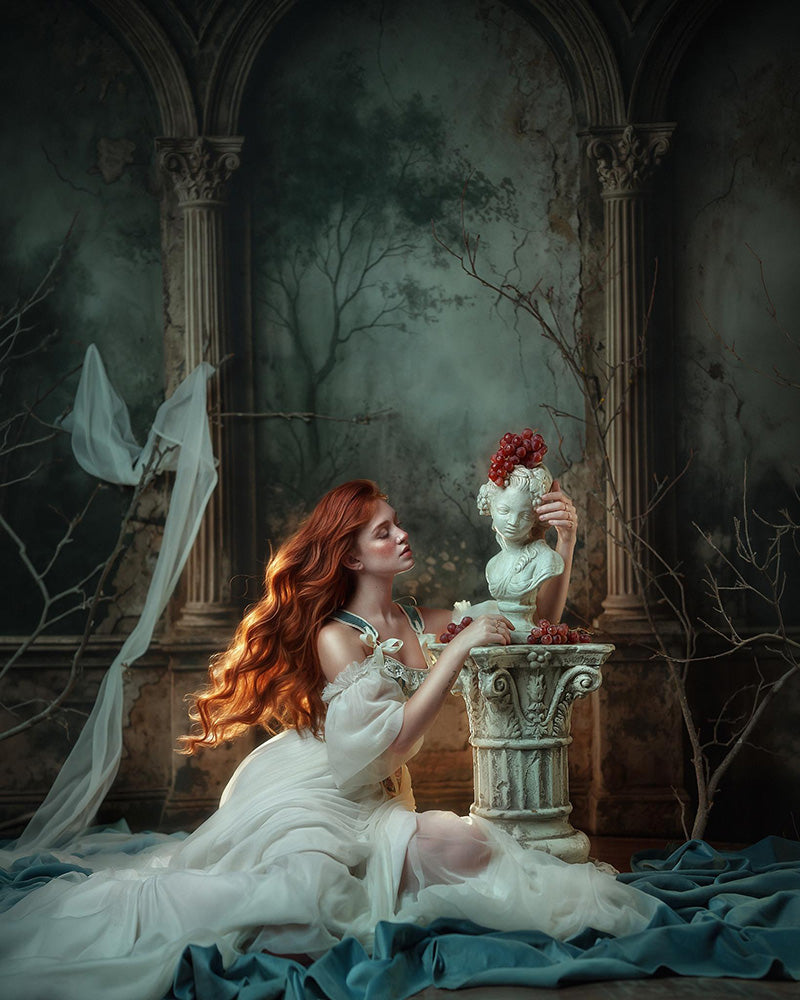 Gothic Forest Arch Photography Backdrop – Dark Fine Art Portrait Scene | HSD Backdrops