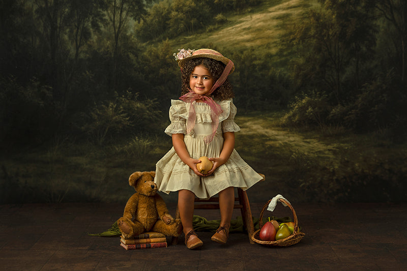 Moody Manor Path Photography Backdrop – Dark Fine Art Portrait Scene | HSD Backdrops