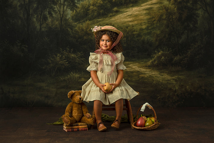 Moody Manor Path Photography Backdrop – Dark Fine Art Portrait Scene | HSD Backdrops