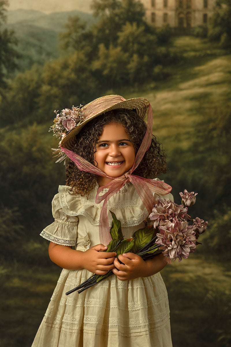 Moody Manor Path Photography Backdrop – Dark Fine Art Portrait Scene | HSD Backdrops