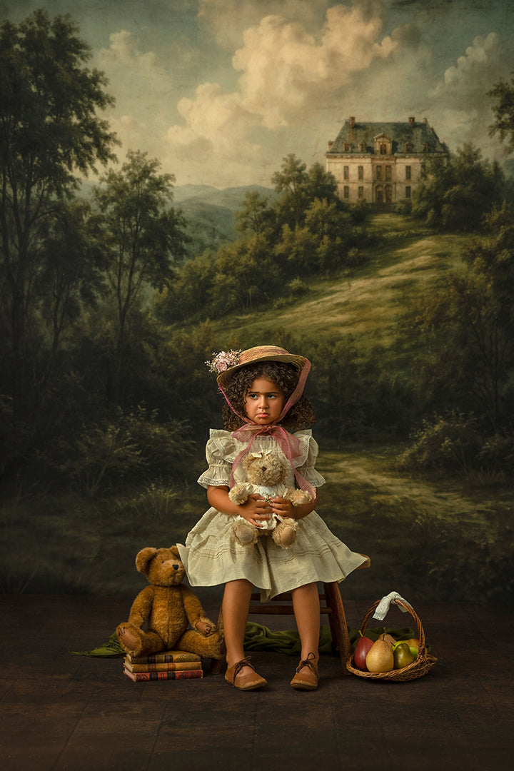 Moody Manor Path Photography Backdrop – Dark Fine Art Portrait Scene | HSD Backdrops