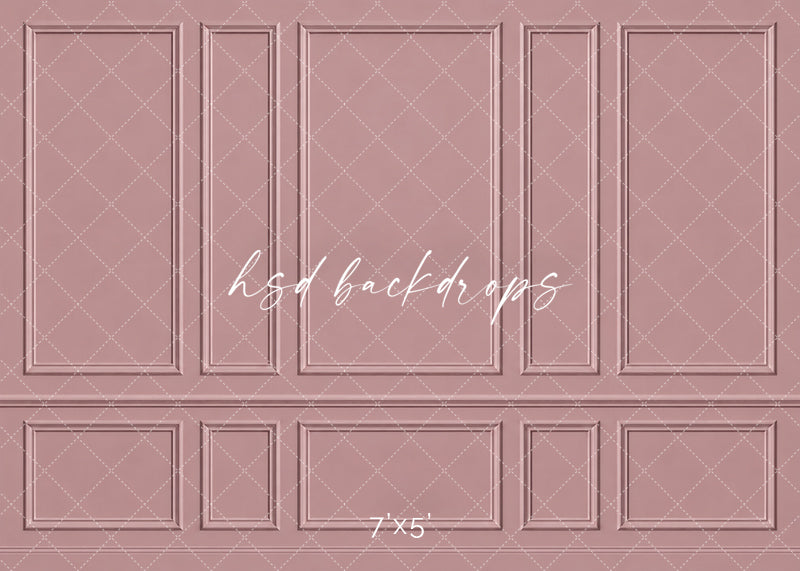 Dusty Rose Wainscot Wall Photography Backdrop | HSD Backdrops – HSD ...