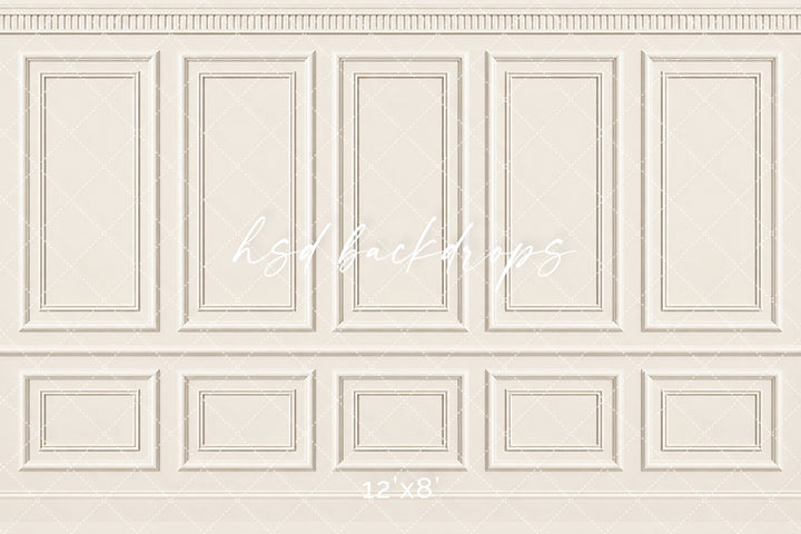 Classic Cream French Panel Photography Backdrop