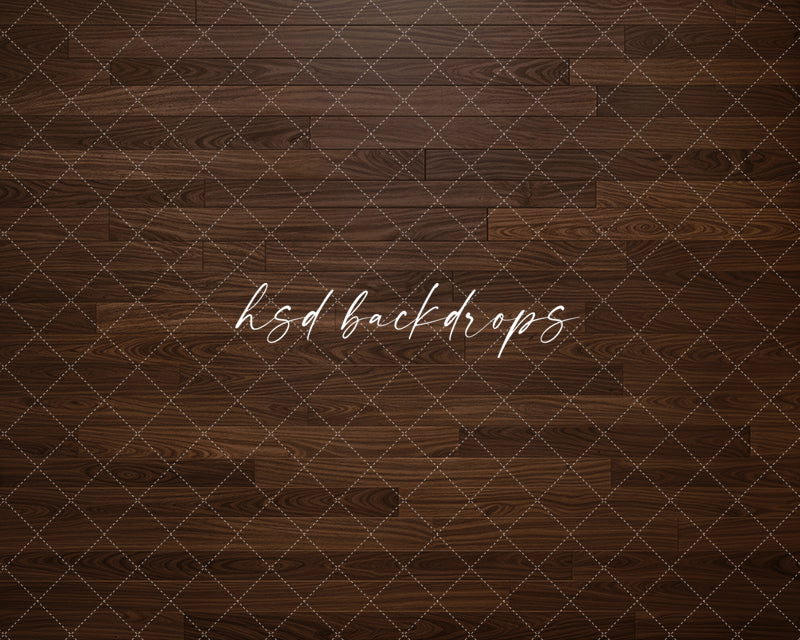 Espresso Wood Plank Photography Backdrop – Rich Studio Floor Design | HSD Backdrops