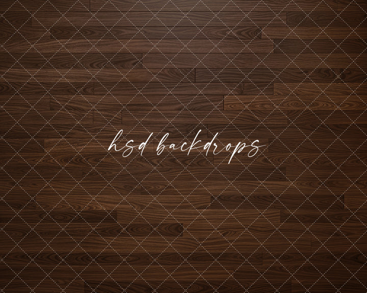 Espresso Wood Plank Photography Backdrop – Rich Studio Floor Design | HSD Backdrops