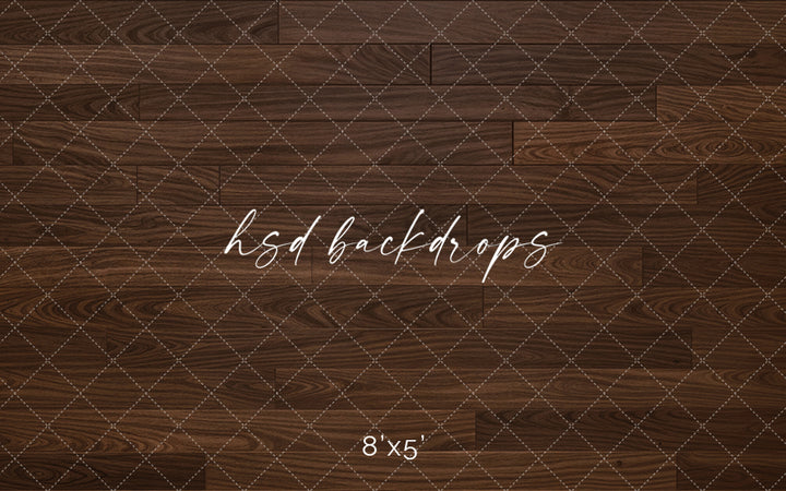 Espresso Wood Plank Photography Backdrop – Rich Studio Floor Design | HSD Backdrops