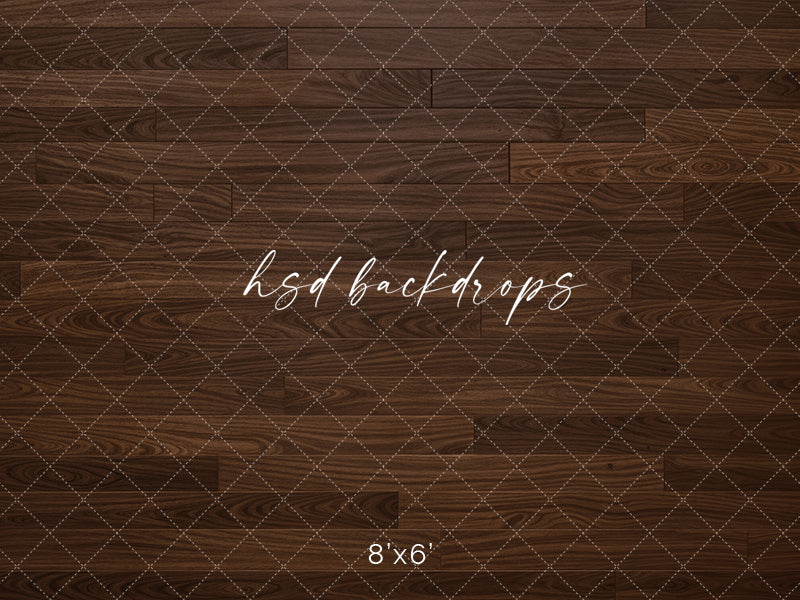 Espresso Wood Plank Photography Backdrop – Rich Studio Floor Design | HSD Backdrops