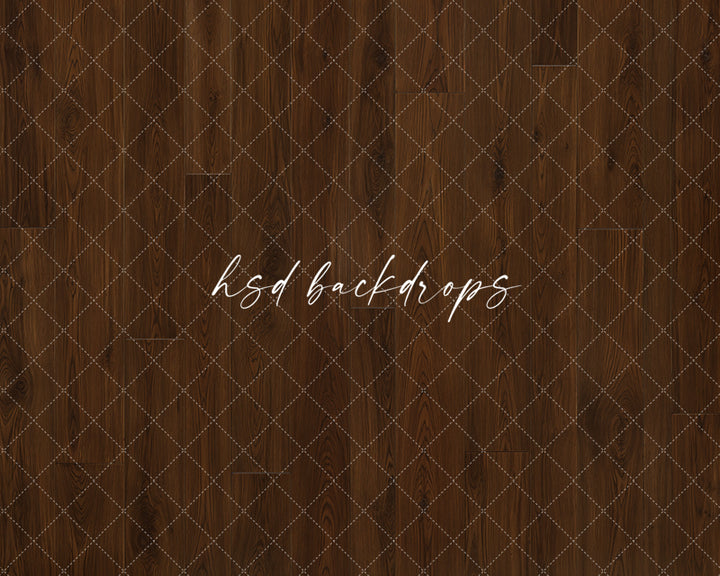 Warm Walnut Wood Photography Backdrop – Classic Studio Wood Floor | HSD Backdrops