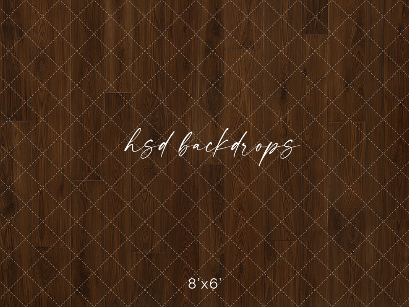 Warm Walnut Wood Floor Mat – Classic Photography Floor Design | HSD Backdrops
