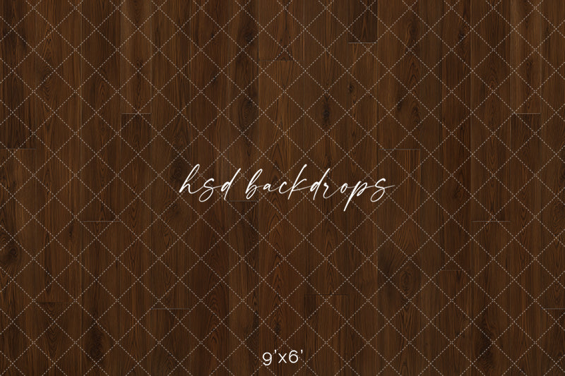 Warm Walnut Wood Photography Backdrop – Classic Studio Wood Floor | HSD Backdrops