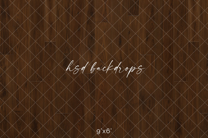 Warm Walnut Wood Photography Backdrop – Classic Studio Wood Floor | HSD Backdrops