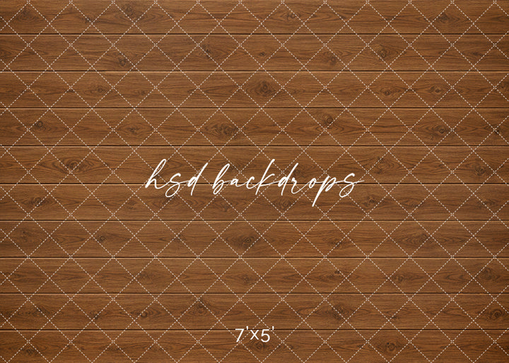 Golden Oak Wood Floor photography backdrop with warm honey oak plank texture, natural wood grain details, soft brown tones, and clean studio floor styling for portraits and product photography.