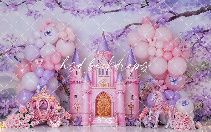 Once Upon a Time Castle Photography Backdrop – Fairytale Birthday Portrait Scene | HSD Backdrops
