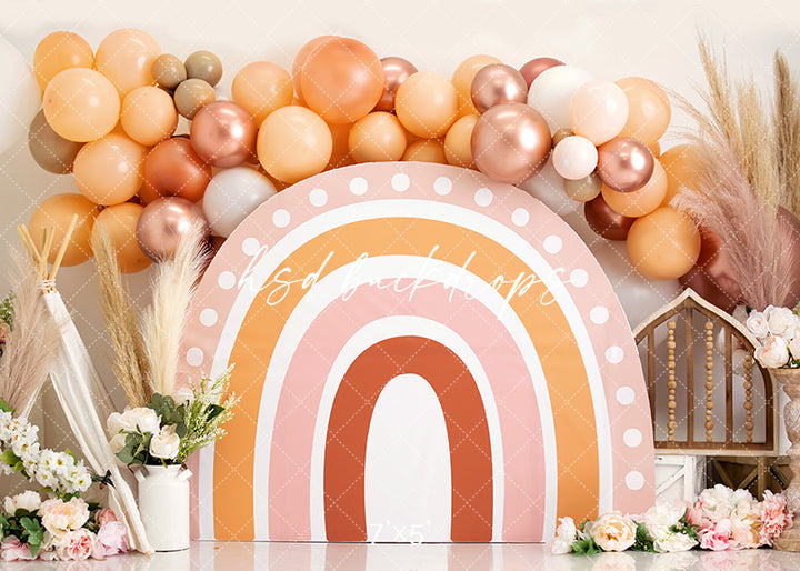 Boho Rainbow Baby - HSD Photography Backdrops 