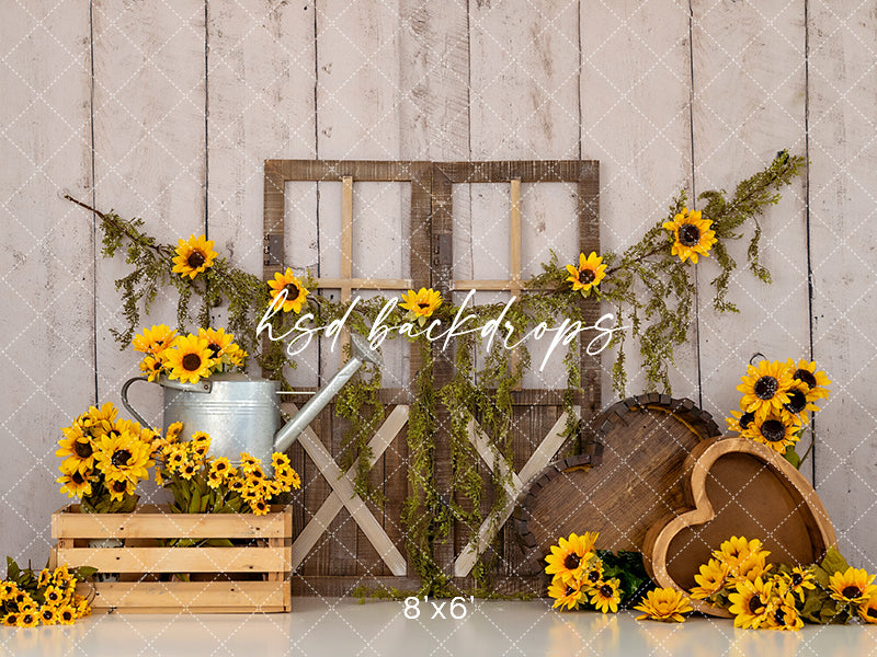 Sunflower Scene - HSD Photography Backdrops 