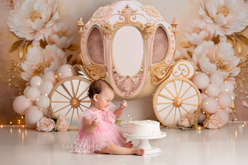 Pretty Princess Carriage - HSD Photography Backdrops 