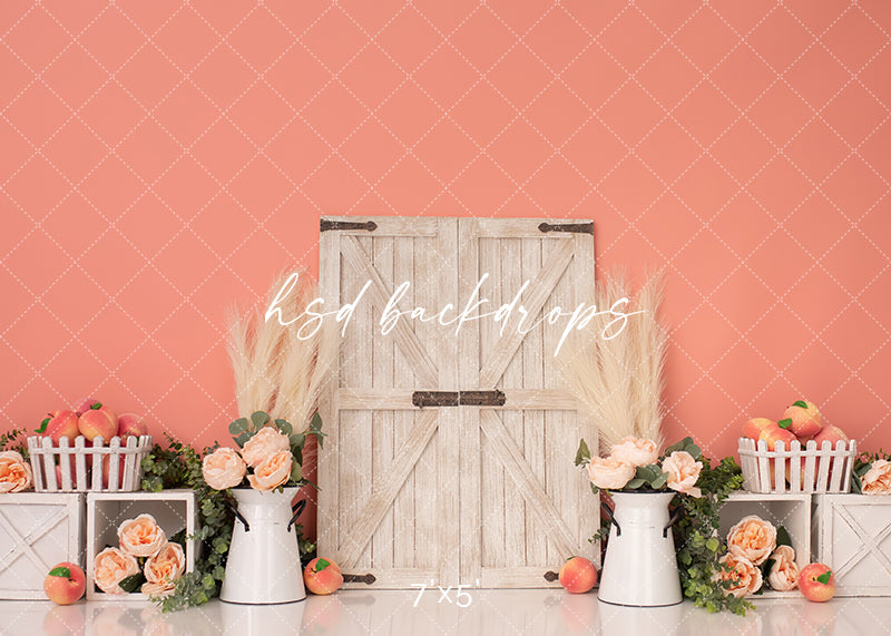 Sweet Little Peach - HSD Photography Backdrops 