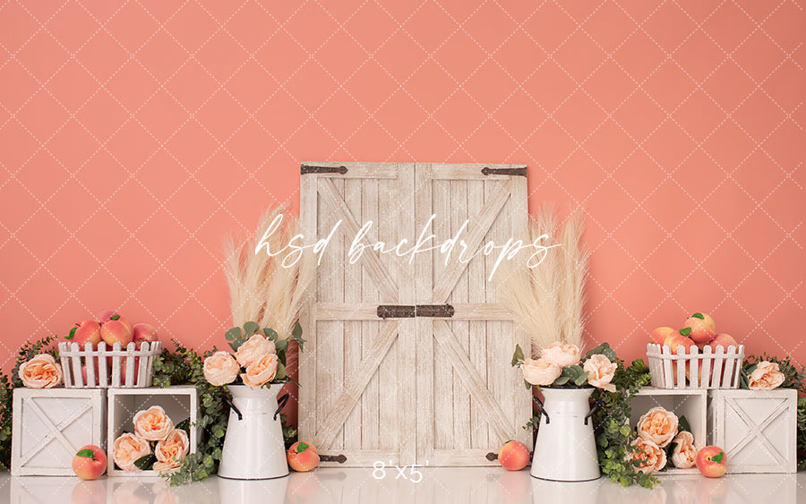 Sweet Little Peach - HSD Photography Backdrops 