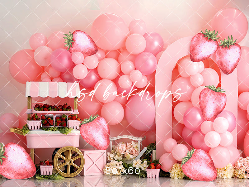 Strawberry Birthday - HSD Photography Backdrops 