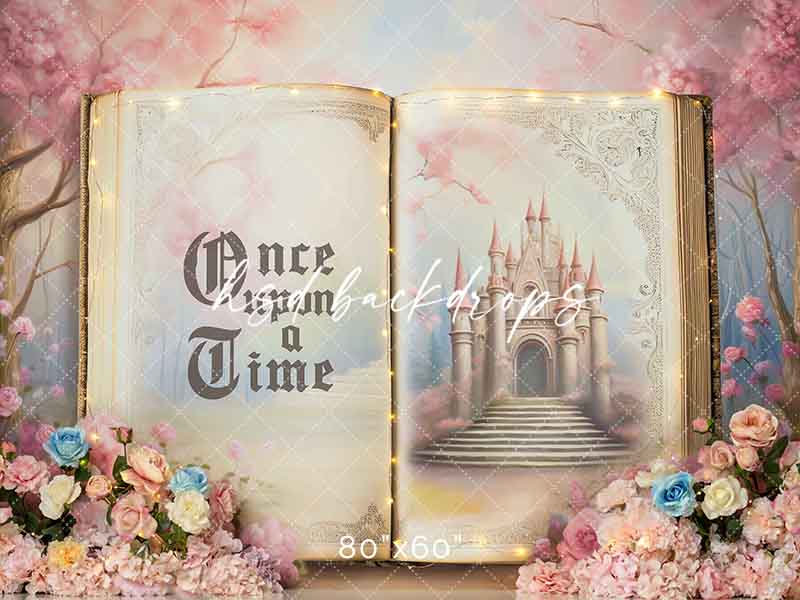 Once Upon A Time Photo Backdrop for Fairytale Storybook Cake Smash