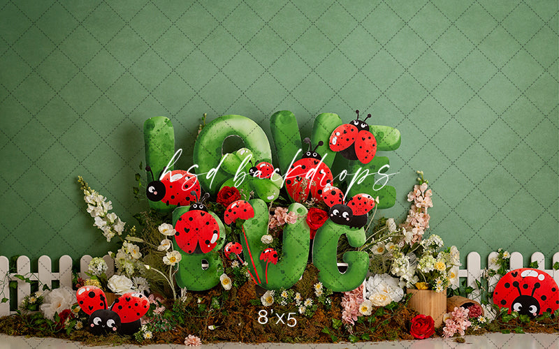 Love Bug Ladybug - HSD Photography Backdrops 
