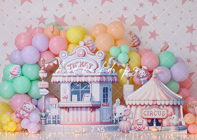 Circus Ticket Booth - HSD Photography Backdrops 
