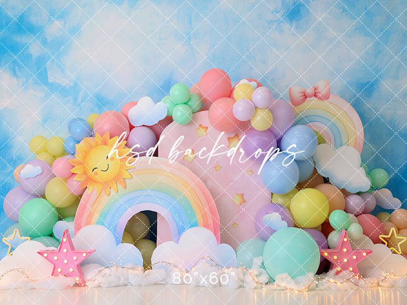 Sunshine of My Life Girls Birthday Cake Smash Photography Backdrop ...