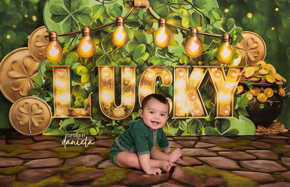 St Patricks Day Backdrop | Lucky One Cake Smash Photo Backdrop