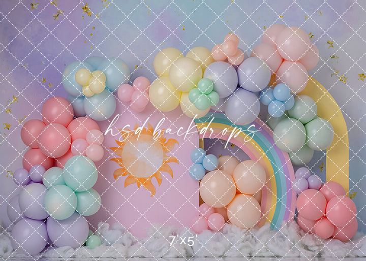 Pastel Balloon Bliss Cake Smash