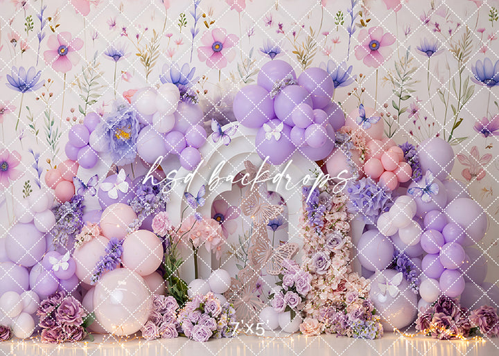 Purple Flutter Cake Smash